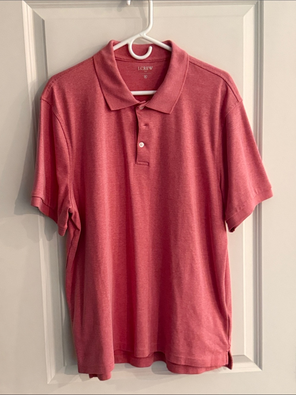 J. Crew Men's Polo Shirt in Coral